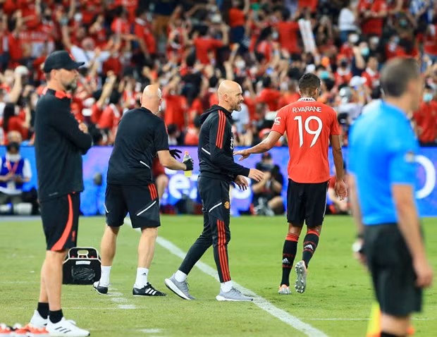  HLV Ten Hag thắng trận đầu tiên cùng Quỷ đỏ. (Nguồn: Getty Images)