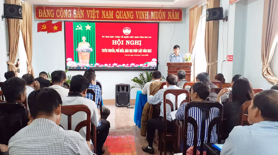  Quang cảnh buổi tập huấn. Ảnh: Hoàng Viên