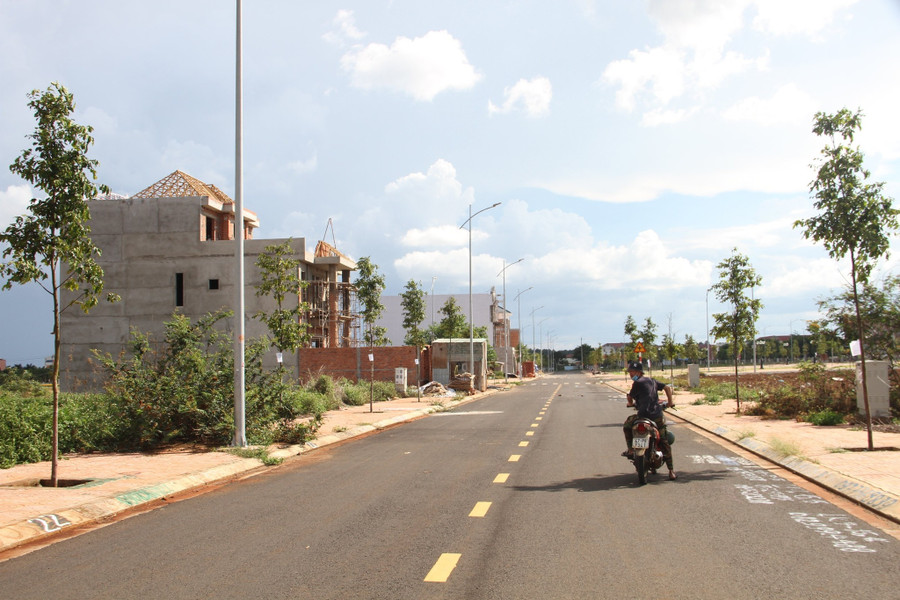  Dự án khu dân cư P.Tân An có hàng trăm lô đất ở đô thị. Ảnh: Hoàng Bình