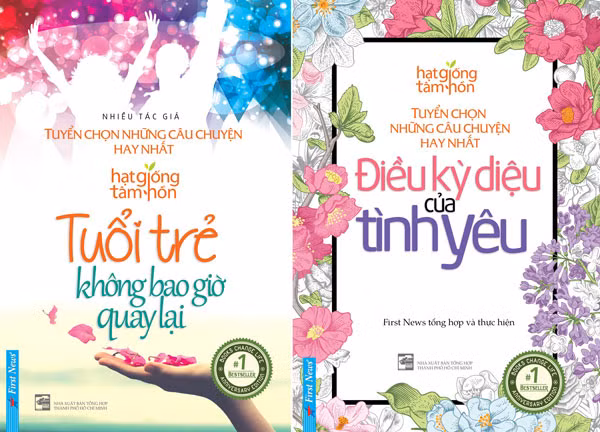 Bìa hai cuốn sách Tuổi trẻ không bao giờ quay lại và Điều kỳ diệu của tình yêu
