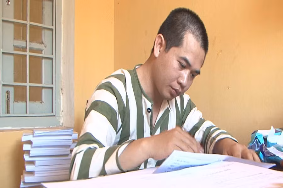 Đối tượng Hoàng Đức Huấn. Ảnh: H.T