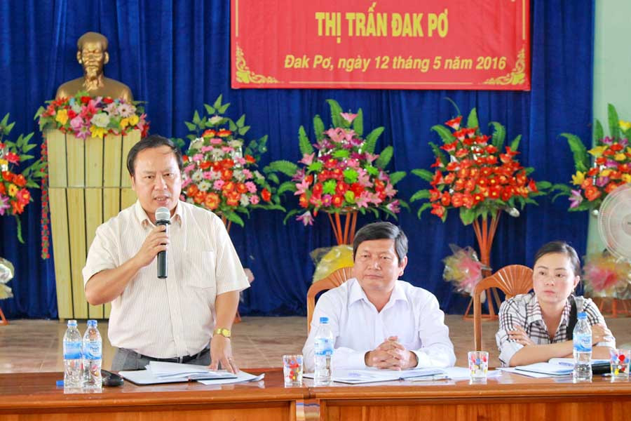 Đồng chí Phó Bí thư Tỉnh ủy kết luận buổi làm việc. Ảnh: Hồng Thi