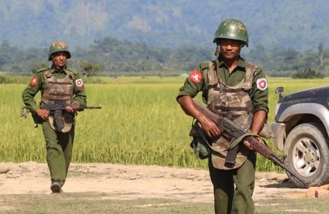 Lực lượng quân đội Myanmar.