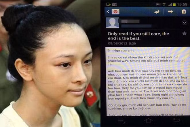 Sau khi đọc những thông tin trên, ông Mỹ khẳng định đây là những tài liệu giả mạo, vu khống. Mục đích nhằm bảo vệ cho Phương Nga, gây áp lực cho các cơ quan tố tụng. Ông Mỹ đề nghị cơ quan điều tra xem xét xử lý ông N. về tội 