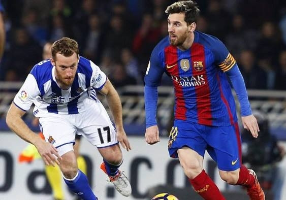 Bàn thắng của Messi đã giúp Barcelona giữ lại được một điểm quý giá khi đến làm khách trên sân của real Sociedad.