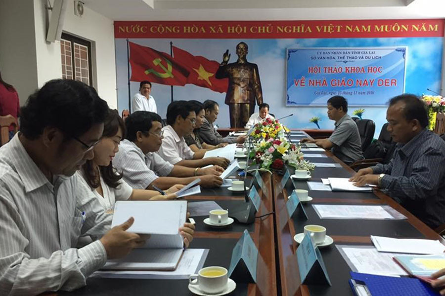 Hội thảo khoa học về nhà giáo Nay Der. Ảnh: Nguyễn Quang Tuệ  Hội thảo khoa học về nhà giáo Nay Der. A3nh: Nguyễn Quang Tuệ