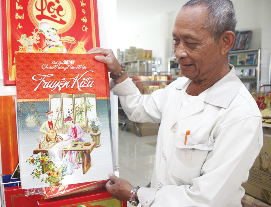 Bộ lịch “Truyện Kiều” được đánh giá là độc đáo nhất trong mùa lịch Tết Đinh Dậu 2017. Ảnh: T.N