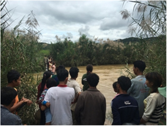 Vị trí 3 chị em gặp nạn. Vị trí 3 chị em gặp nạn.