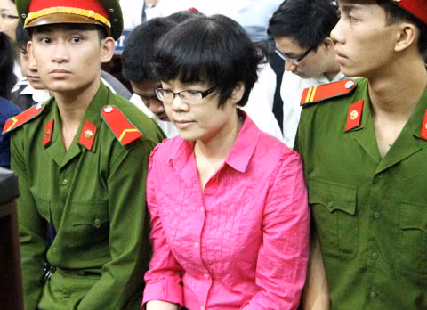 Huyền Như tại phiên xử sơ thẩm.