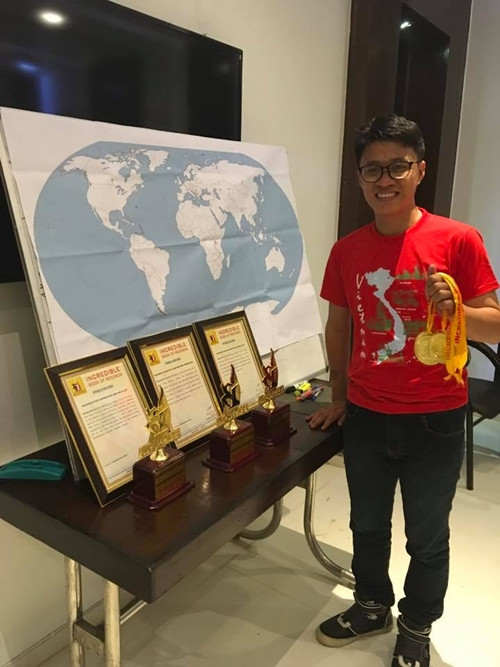 Dương Anh Vũ hạnh phúc nhận thêm kỷ lục mới về trí nhớ.