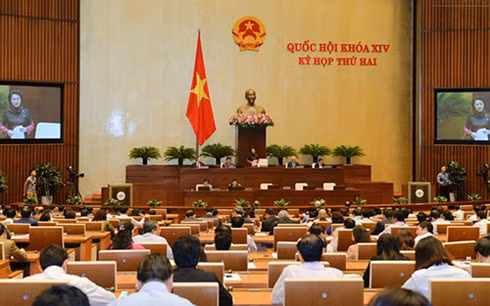 Nghị quyết về chât vấn và trả lời chất vấn tại kỳ họp thứ 2, Quốc hội khóa XIV vừa được Quốc hội thông qua với 95,54% tổng số đại biểu tán thành. Nghị quyết về chât vấn và trả lời chất vấn tại kỳ họp thứ 2, Quốc hội khoá XIV vừa được Quốc hội thông qua với 95,54% tổng số đại biểu tán thành.