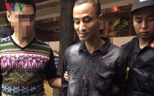 Đối tượng Thẩm Mạnh Dương (33 tuổi, trú quận Long Biên, Hà Nội) bị bắt giữ.