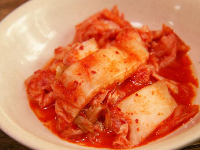 Kim chi giàu lợi khuẩn.