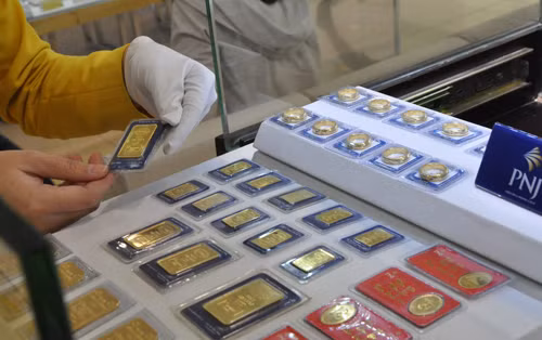 Giá vàng giảm nhẹ trong phiên giao dịch sáng nay.