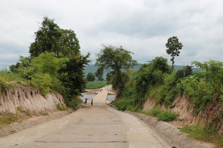 Đường vào khu sản xuất xã Ia Tul. Ảnh. H.T