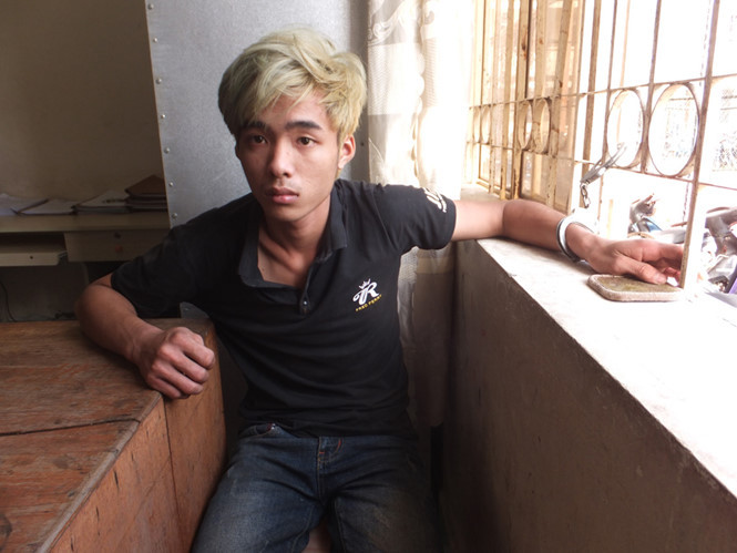 Nguyễn Văn Mạnh tại cơ quan Công an. Nguyễn Văn Mạnh tại cơ quan Công an.