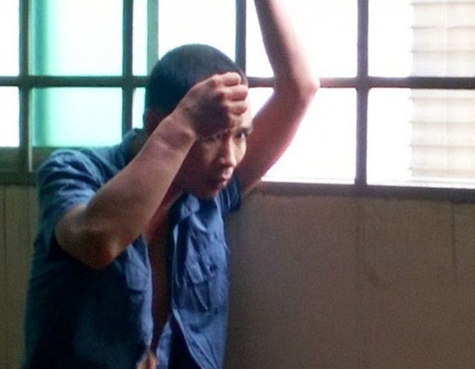 Đối tượng Hiển tại cơ quan Công an.