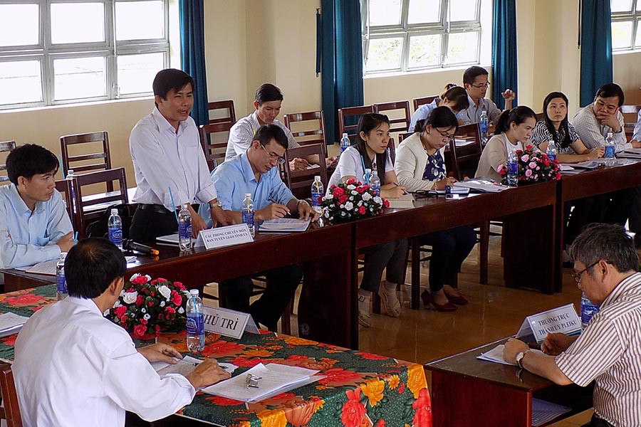  Các đơn vị tham gia ý kiến tại hội nghị. Ảnh: T.N