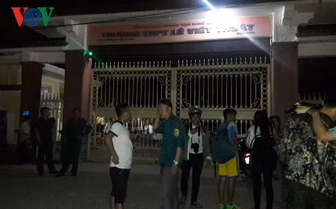  Trường THPT Lê Viết Thuật nơi xảy ra sự việc.