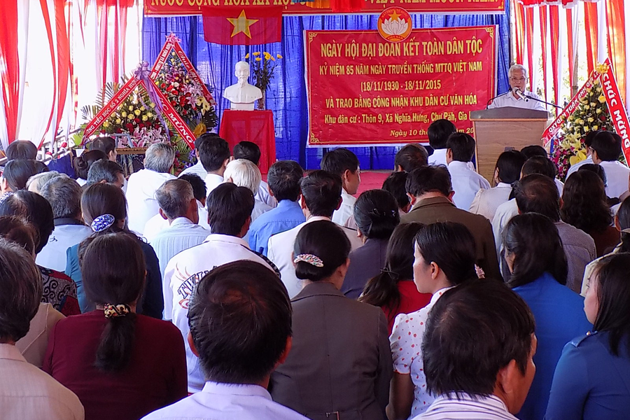 Ngày hội đại đoàn kết toàn dân tộc. Ảnh: T.N Ngày hội đại đoàn kết toàn dân tộc. Ảnh: T.N