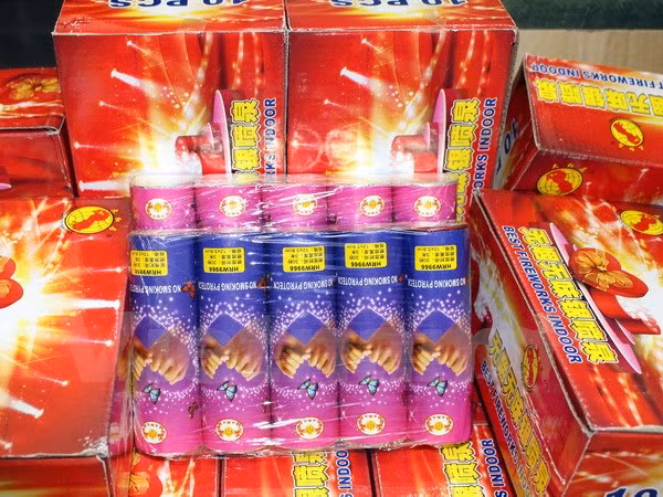  Tang vật thu được. (Ảnh: Hoàng Nguyễn/Vietnam+)