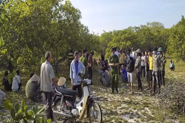 Hiện trường nơi phát hiện ông T.Q.P chết trong tư thế treo cổ