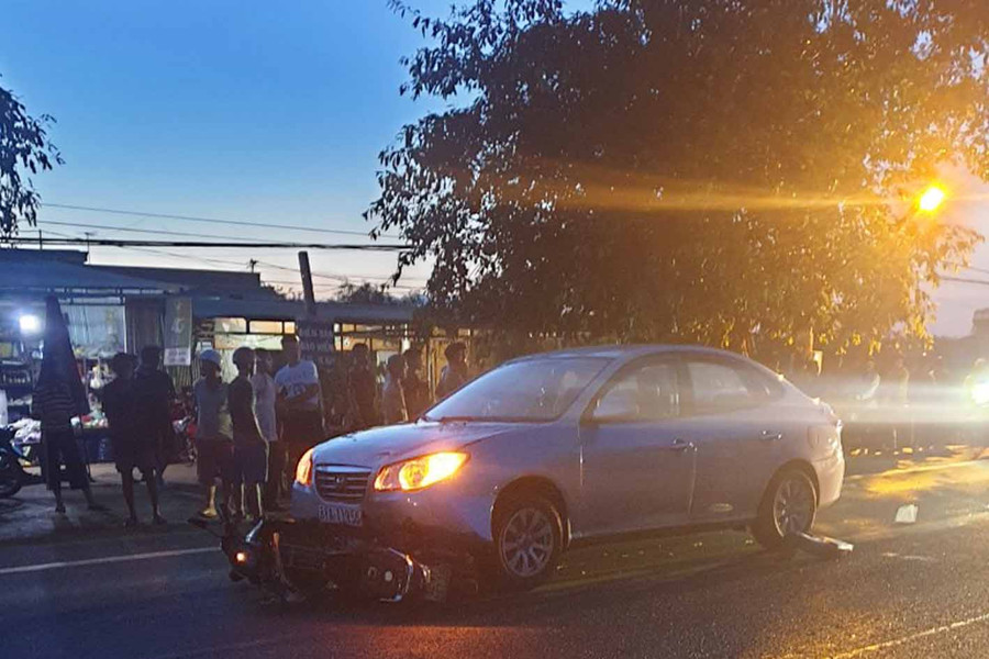 Hiện trường vụ tai nạn. Ảnh: Hà Phương