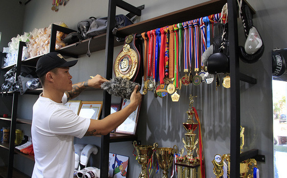 30 tuổi, sự nghiệp võ thuật của Hoàng đã rất đáng nể - Ảnh: CÔNG TRIỆU