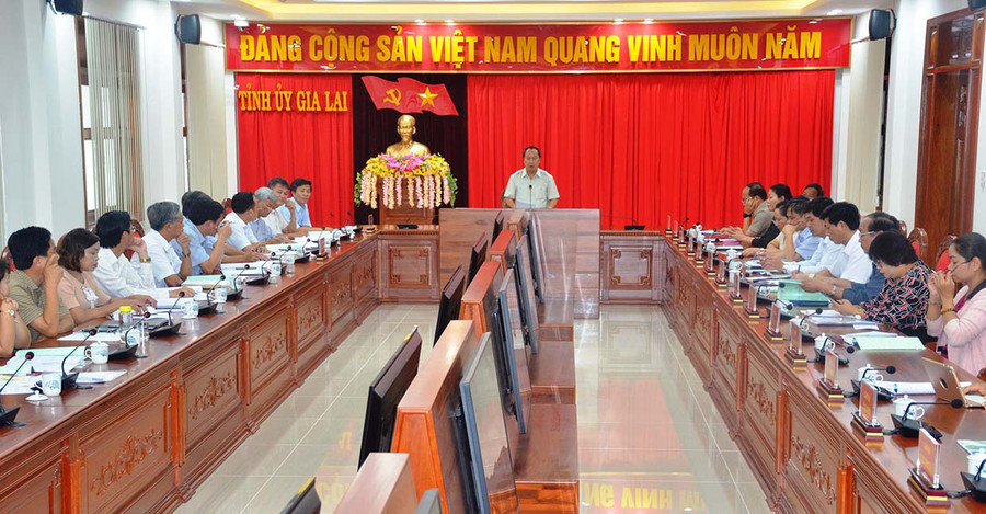 Quang cảnh buổi duyệt nội dung. Ảnh: Vĩnh Hoàng Quang cảnh buổi duyệt nội dung. Ảnh: Vĩnh Hoàng