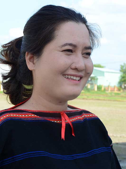 Chị Siu Cúc Cu (làng Rbai, xã Ia Piar). Ảnh: Đ.P 