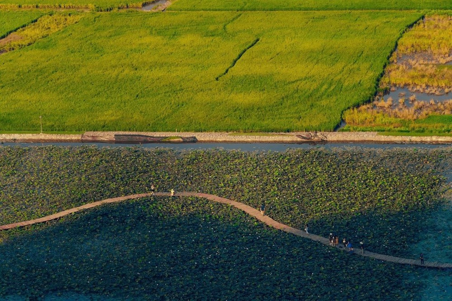 Con đường giống như một dải lụa mềm mại Con đường giống như một dải lụa mềm mại