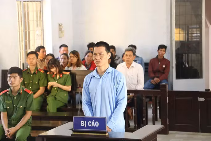 Bị cáo K Sơr Kot tại phiên tòa sơ thẩm