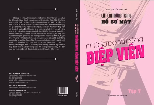  Cuốn sách “Lật lại những trang hồ sơ mật - Những bóng hồng điệp viên.”