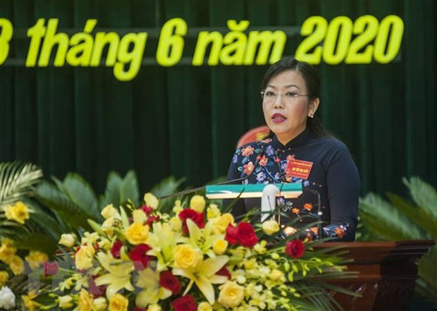Bà Nguyễn Thanh Hải, Ủy viên Trung ương, Bí thư Tỉnh ủy Thái Nguyên phát biểu tại Đại hội. (Ảnh: Thu Hằng/TTXVN) Bà Nguyễn Thanh Hải, Ủy viên Trung ương, Bí thư Tỉnh ủy Thái Nguyên phát biểu tại Đại hội. (Ảnh: Thu Hằng/TTXVN)