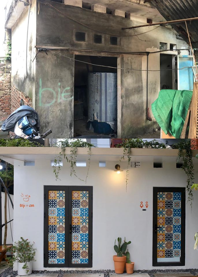 Ngôi nhà cấp 4 được thay áo mới với những ô cửa đầy màu sắc. Ngôi nhà cấp 4 được thay áo mới với những ô cửa đầy màu sắc.