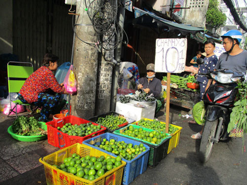 Chanh Việt Nam đã bị tỉnh Kandal - Campuchia cấm nhập khẩu. Ảnh: NGỌC ÁNH Chanh Việt Nam đã bị tỉnh Kandal - Campuchia cấm nhập khẩu. Ảnh: NGỌC ÁNH