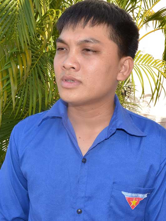 Đại biểu Nguyễn Văn Xuân-Phó Bí thư Đoàn xã Ia Ake (huyện Phú Thiện). Ảnh: Đ.P