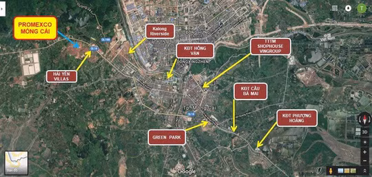 Các dự án BĐS đổ bộ TP Móng Cái