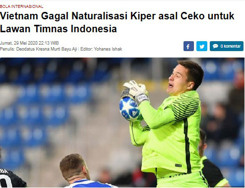 Báo Indonesia vui mừng khi ĐT Việt Nam chưa thể có Filip Nguyễn