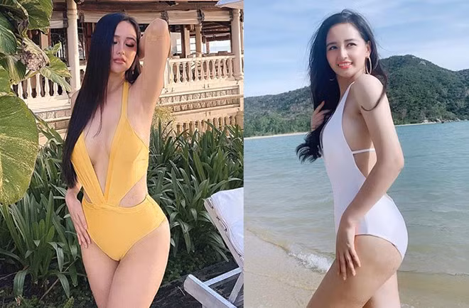 Loạt hình ảnh diện áo tắm nóng bỏng được Mai Phương Thúy chia sẻ trên trang cá nhân ẢNH: FBNV