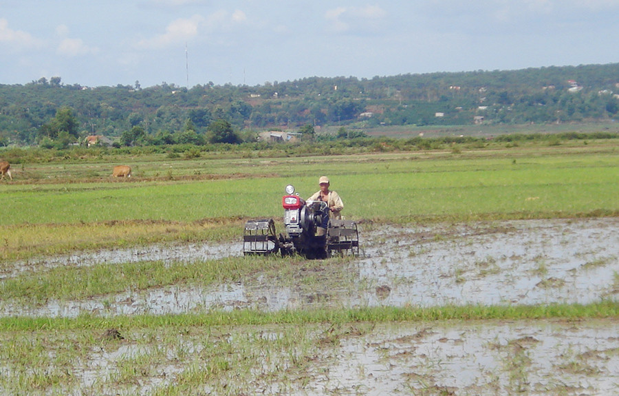 Nông dân chuẩn bị gieo trồng sớm tại một số vùng không chủ động nước tưới. Ảnh: Q.T Nông dân chuẩn bị gieo trồng sớm tại một số vùng không chủ động nước tưới. Ảnh: Q.T