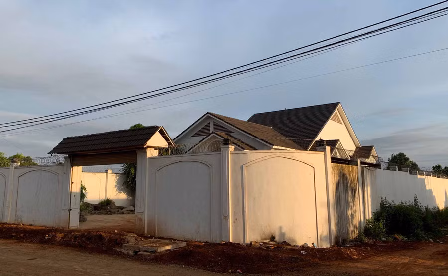 Căn biệt thự các đối tượng thuê để sử dụng ma túy. Ảnh: Văn Ngọc 