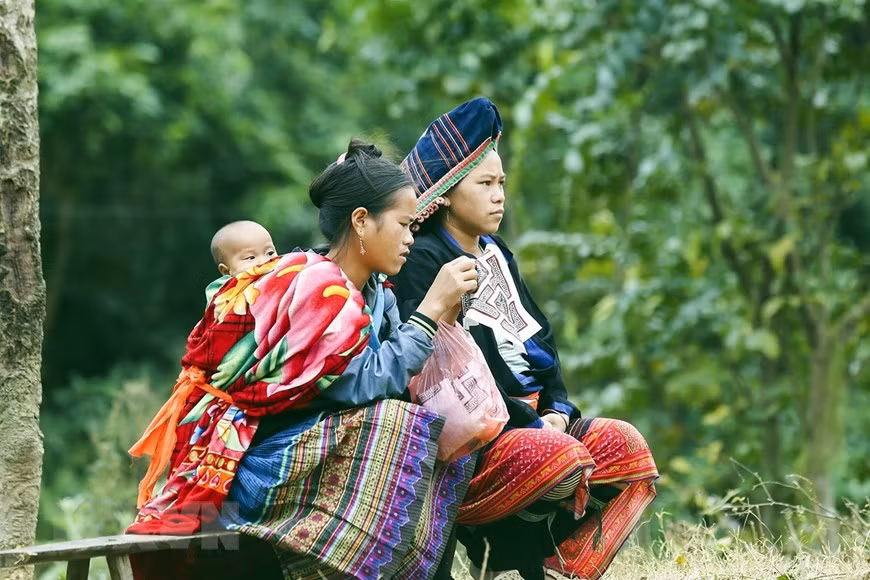 Tây Bắc là nơi sinh sống của nhiều đồng bào dân tộc. (Ảnh: Phan Tuấn Anh/TTXVN)