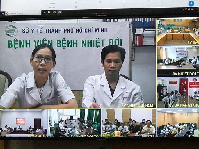 Các điểm cầu tham gia buổi hội chẩn Các điểm cầu tham gia buổi hội chẩn