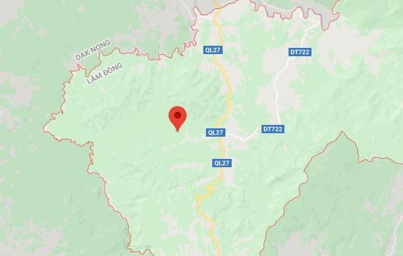 Vị trí điểm trường Đạ Mbô. (Nguồn: Google Maps) Vị trí điểm trường Đạ Mbô. (Nguồn: Google Maps)