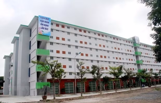 Khu nhà ở công nhân Khu công nghiệp Đồng An, Bình Dương. (Ảnh minh họa: Nguyễn Văn Việt/TTXVN)