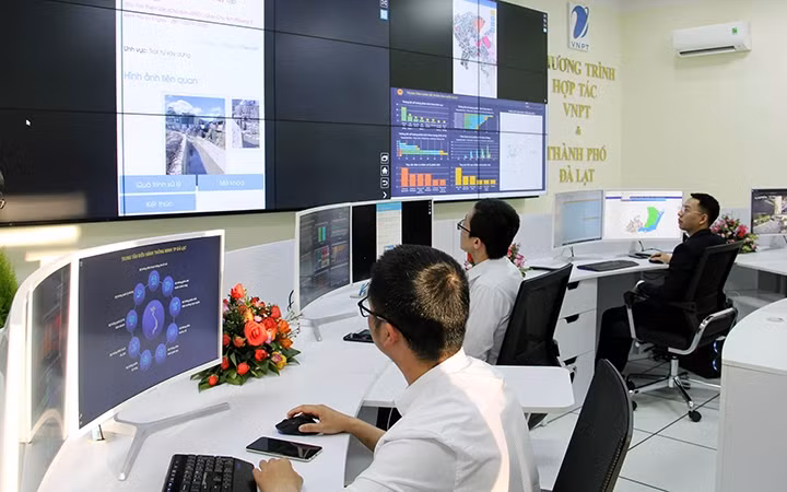 Trung tâm điều hành thông minh TP Đà Lạt.