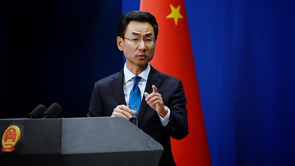 Người phát ngôn Bộ Ngoại giao Trung Quốc, ông Cảnh Sảng - Ảnh: AFP