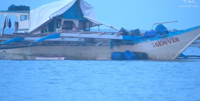 Tàu Gem-Ver được kéo về sau vụ va chạm tàu Trung Quốc ở biển Đông tối 9-6-2019. Ảnh: ABS-CBN Tàu Gem-Ver được kéo về sau vụ va chạm tàu Trung Quốc ở biển Đông tối 9-6-2019. Ảnh: ABS-CBN