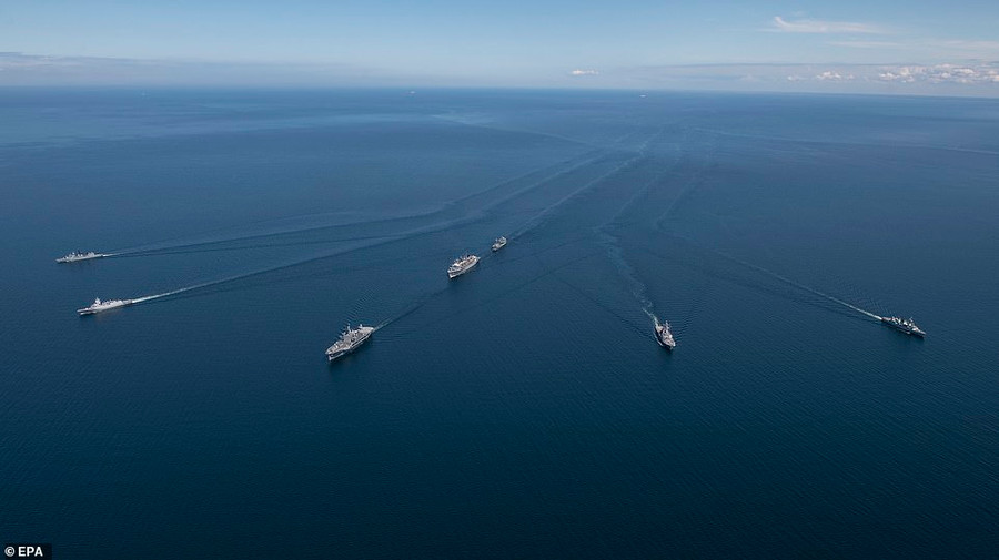 Cuộc tập trận được cho là nhằm gửi thông điệp răn đe đến lực lượng Nga ở biển Baltic.